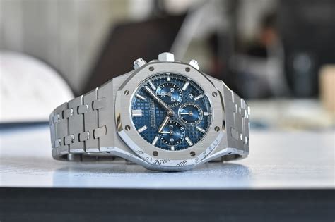 audemars 38mm self winding chronograph.